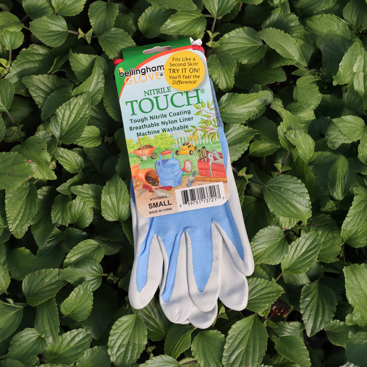 Nitrile Touch garden gloves in a close-up view