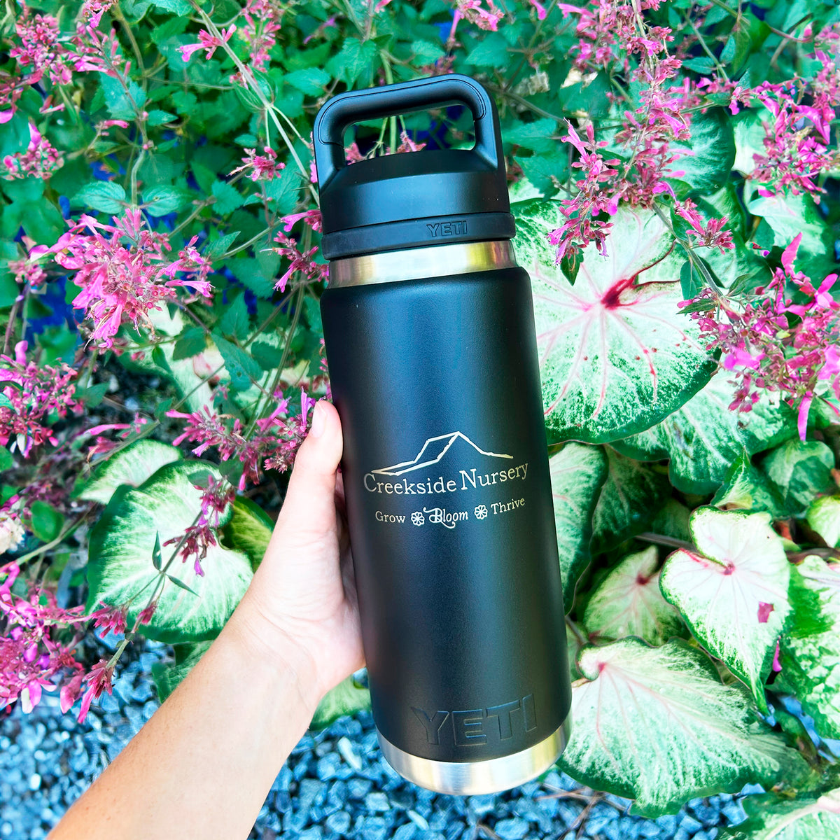 Creekside Yeti Rambler water bottle, 26 oz