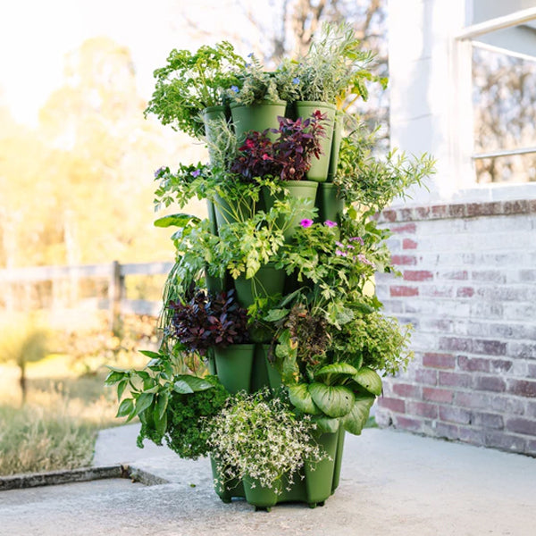 5 Tier GreenStalk Original Vertical Planter | Evergreen (Basic