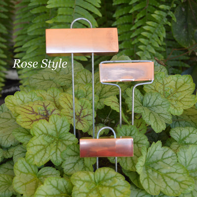 Rose Style Copper Labels || Creekside Nursery, Gardening Delivered Across America