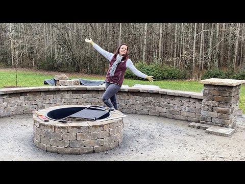 Hardscaping the Seating Wall & Columns