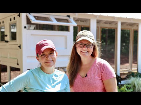 A Special Guest Helps Plant the Chicken Coop's First Garden