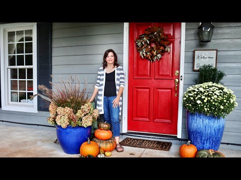 Fall Container with Limelight Hydrangeas