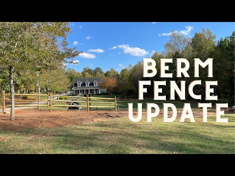 Our First Freeze is Coming & Berm Fence Update