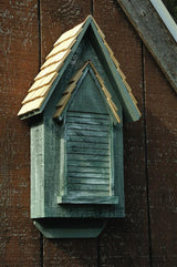 Victorian Bat House with decorative wood trim and hanging loop
