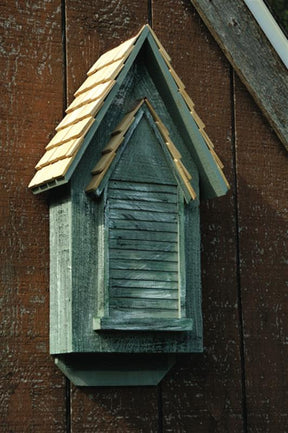 Victorian Bat House with decorative wood trim and hanging loop