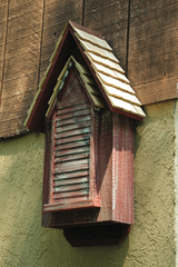 Victorian Bat House hanging wooden bat shelter