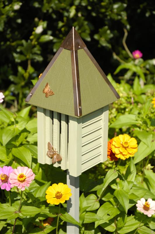 Flutterbye Butterfly House with painted butterfly design