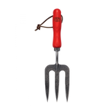 FELCO 431 hand fork with red handle and metal tines