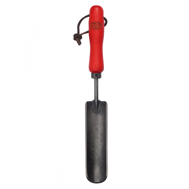 FELCO 441 root trowel with red handle and narrow blade