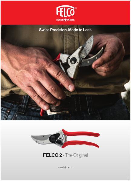 FELCO 2 one-hand pruning shear with red handles