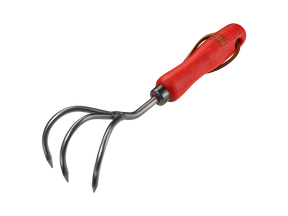 FELCO 411 gardening cultivator with three metal tines