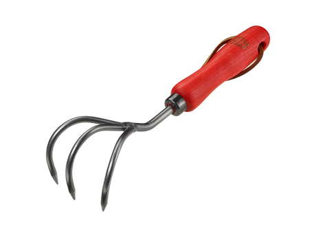 FELCO 411 gardening cultivator with three metal tines
