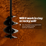 8 Inch Auger with Heavy-Duty Tip (8" x 28")