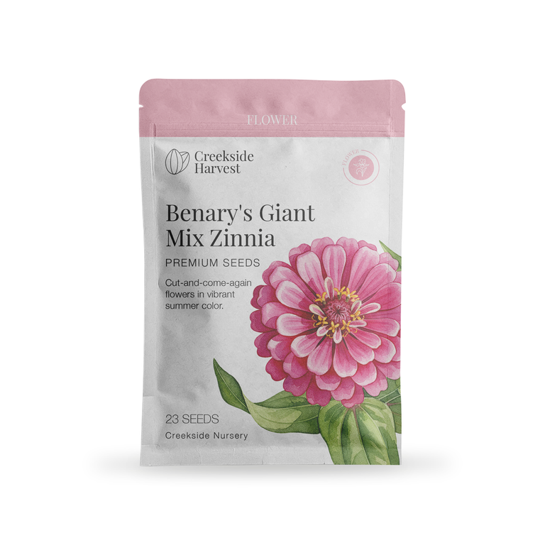Benary's Giant Mix Zinnia Seeds – Creekside Nursery, Inc