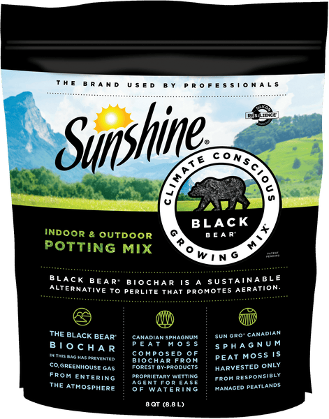 difference between indoor and outdoor potting mix Sunshine 8 Qt. Bear All Purpose Potting Mix Black