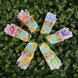 Nitrile Touch garden gloves in a soft blue-green shade
