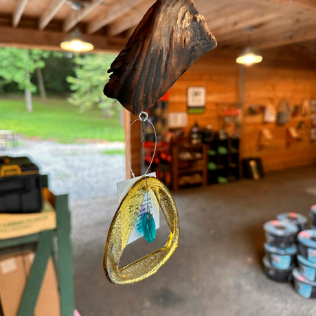 Bottle Bender Windchimes hanging wind chime display