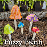 Shroomyz 5-pack of mushroom-shaped garden ornaments