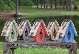 Vintage Wren Birdhouse with rustic wood finish