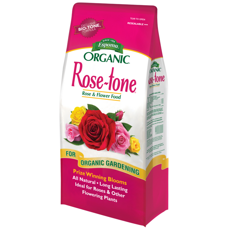 pink fertilizer for plants Espoma Organic Rose-tone Rose And Flower Food 18 Pound