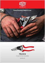 FELCO 8 Ergo pruning shear with red handles