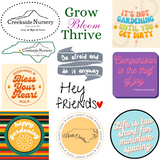 Stickers plant in a nursery pot with green foliage