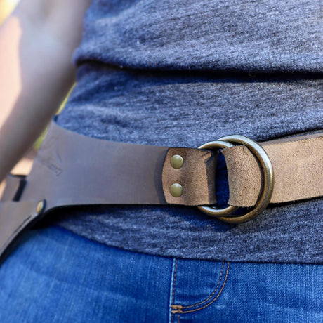 Jenny's Garden Tool Belt in green canvas with pockets