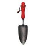 Felco 401 gardening trowel with red handle and metal blade