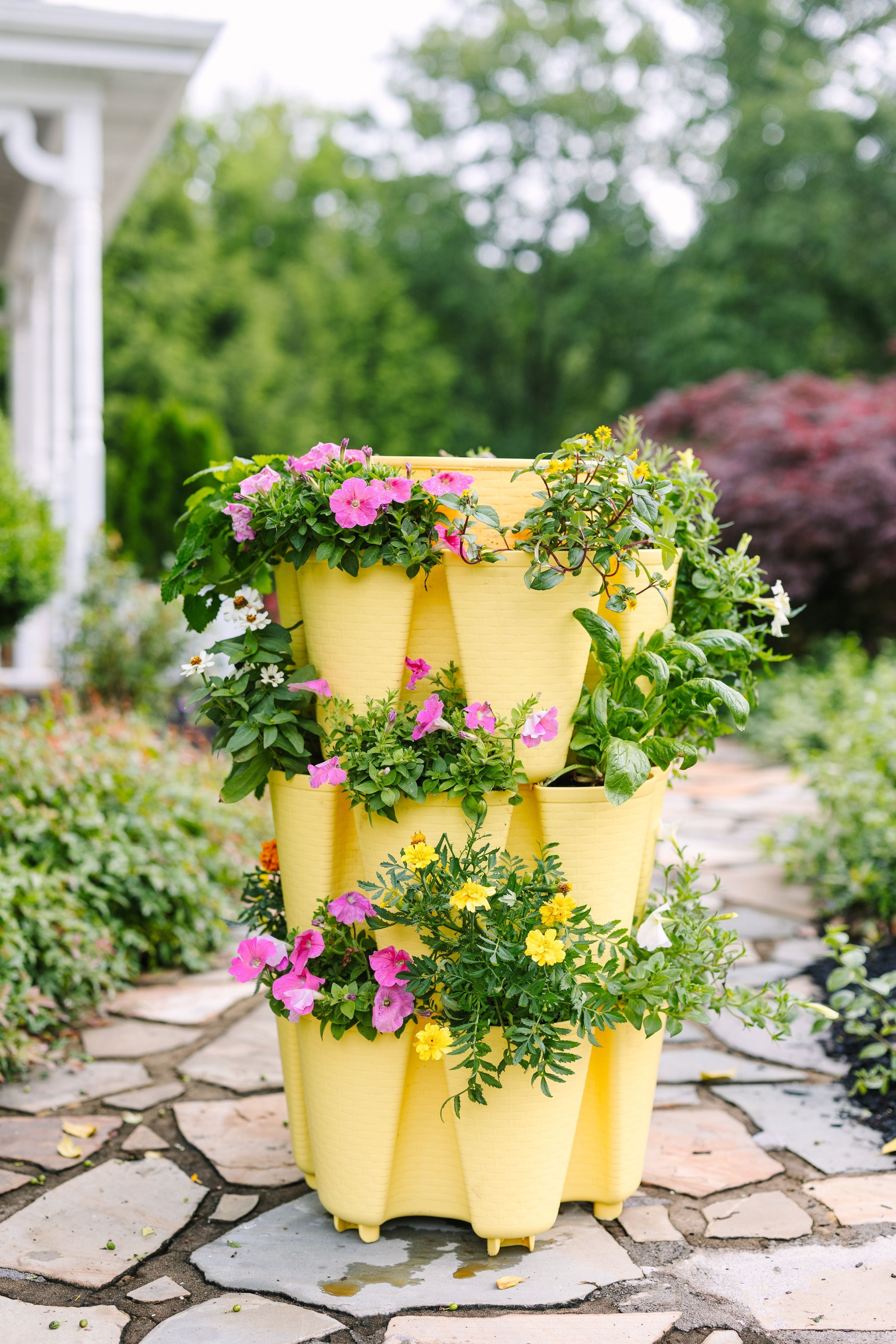 3 Tier GreenStalk Garden Original Vertical Planter - Basket Weave