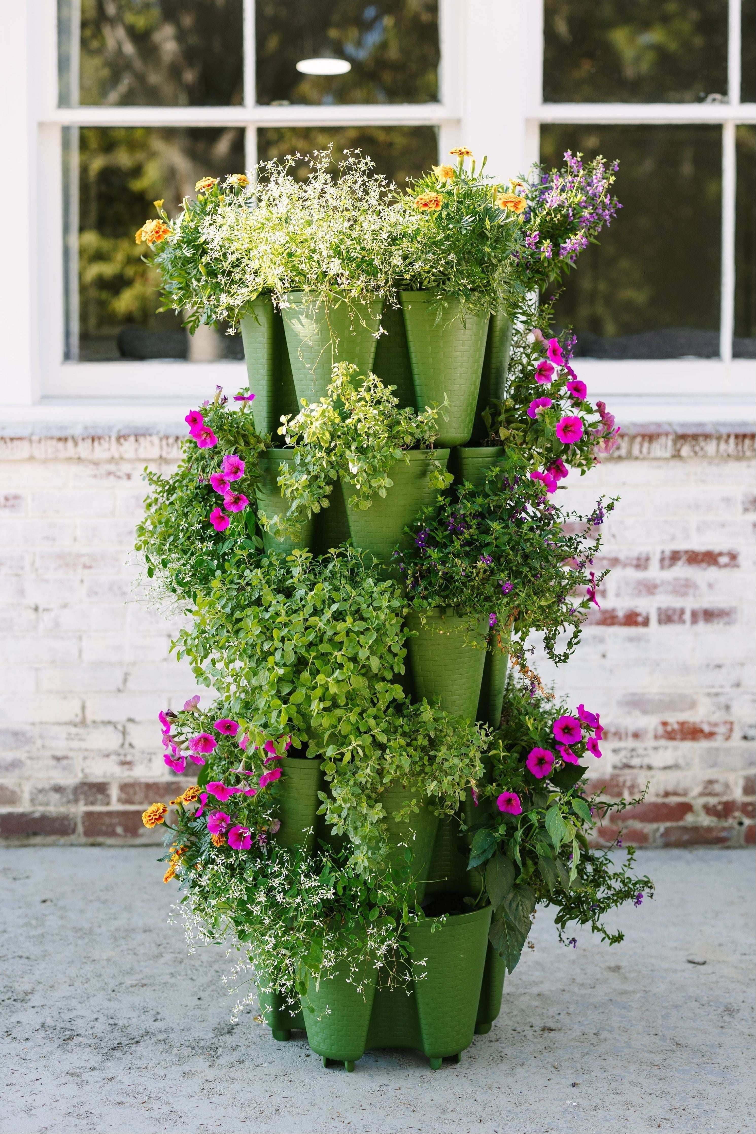 5 Tier GreenStalk Garden Original Vertical Planter - Basket Weave