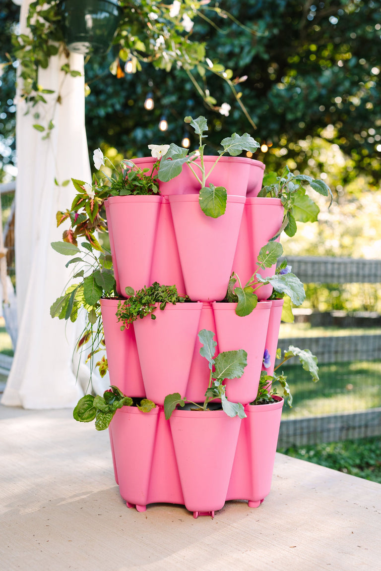 three pot planter 3 Tier GreenStalk Garden Original Vertical Planter